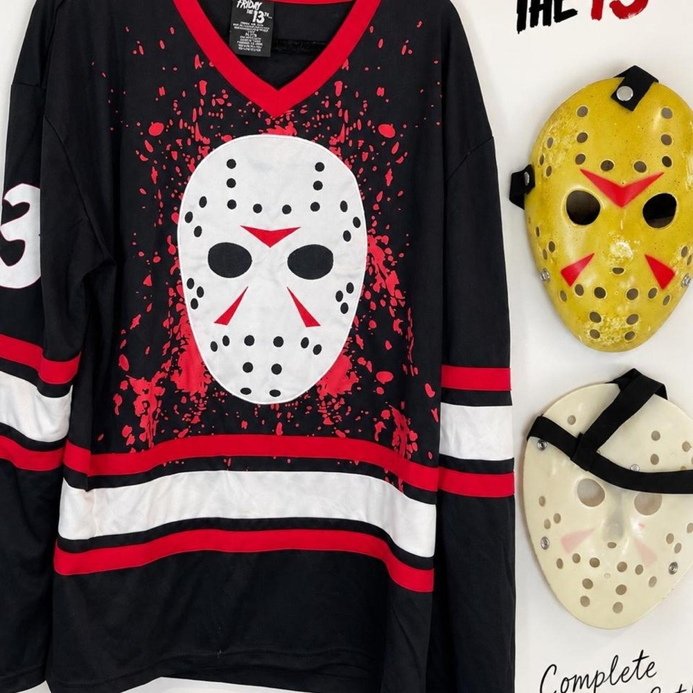 Friday the 13th Jason Voorhees Halloween Costume Set – XL/TG 🩸🔪